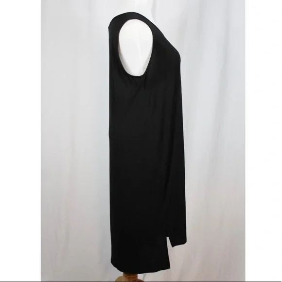Eileen Fisher Little Black Dress, Silk Basics Dress, Sz L, Spring Formal - Picture 7 of 7